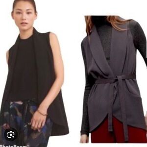 (3 for 100!) Wilfred normandie tie detail crepe vest